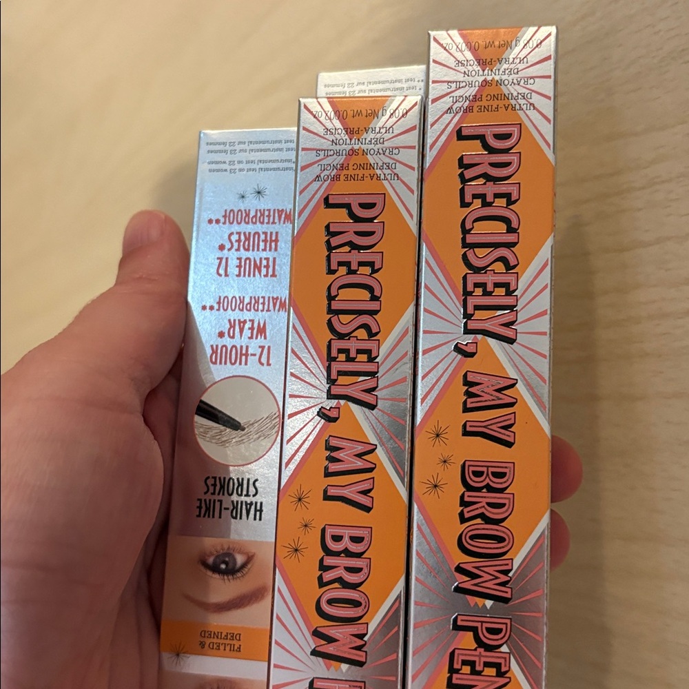 TWO Benefit precisely brow NIB warm auburn full size